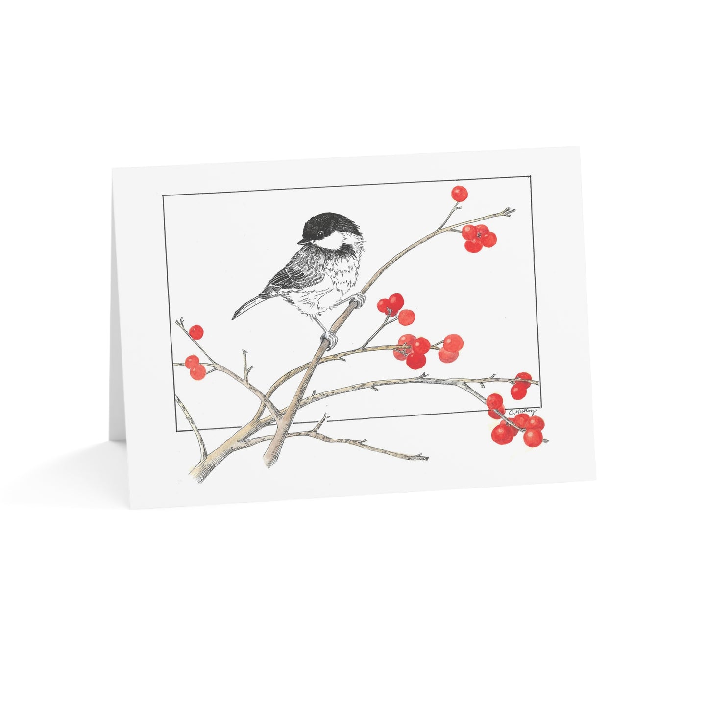 Among the Winterberries Holiday Card 10 Pack