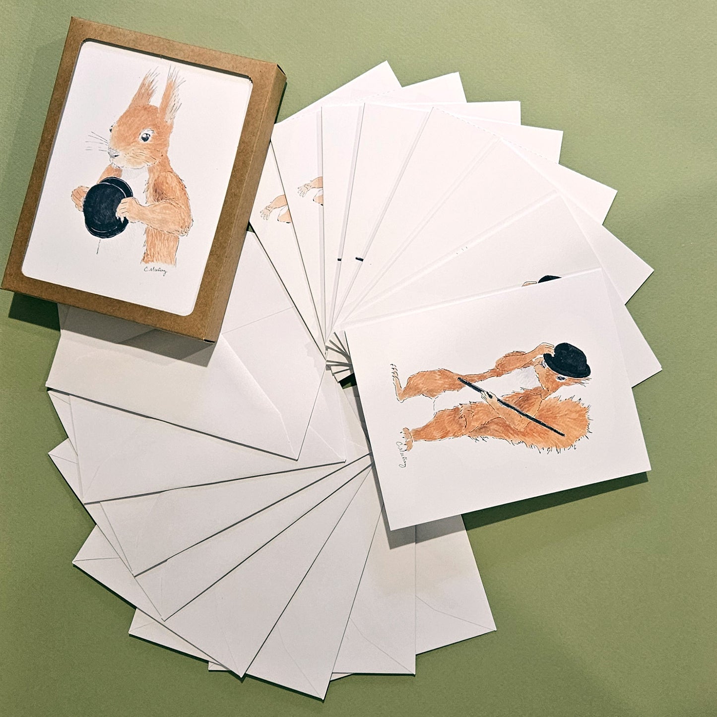 Fosse Squirrels Assorted Notecard Pack