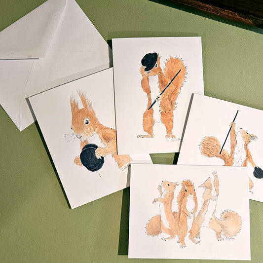 Fosse Squirrels Assorted Notecard Pack