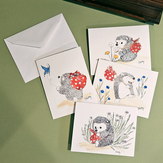 Hedgehog Assorted Notecard Set