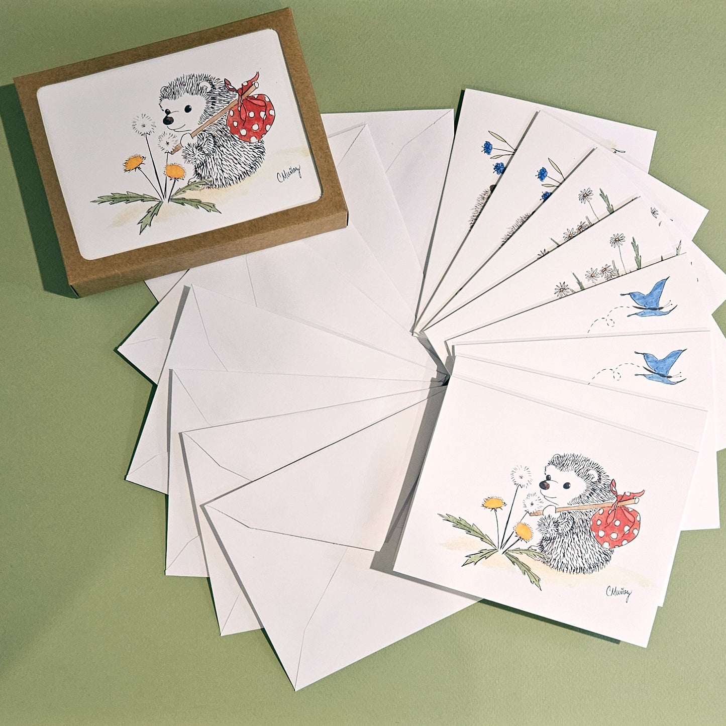 Hedgehog Assorted Notecard Set