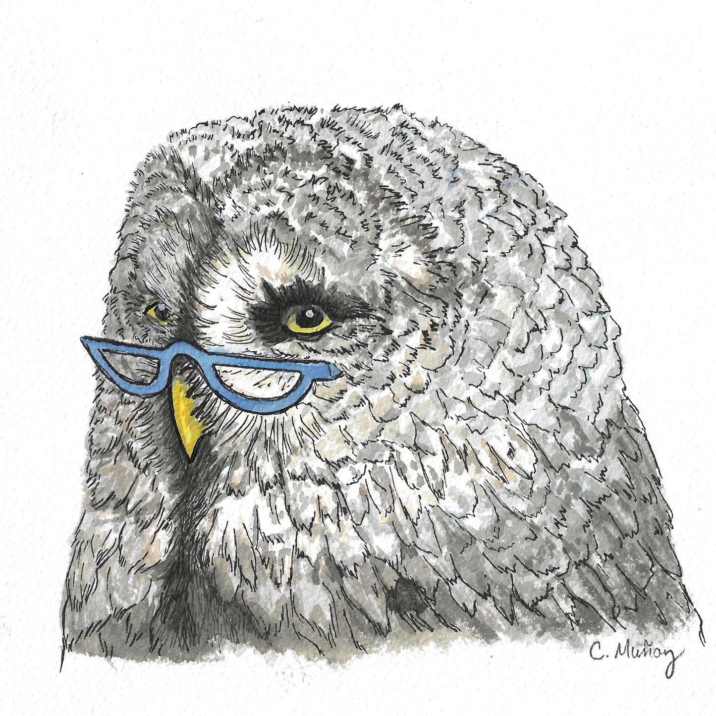 Owls with Glasses Assorted Notecard Set